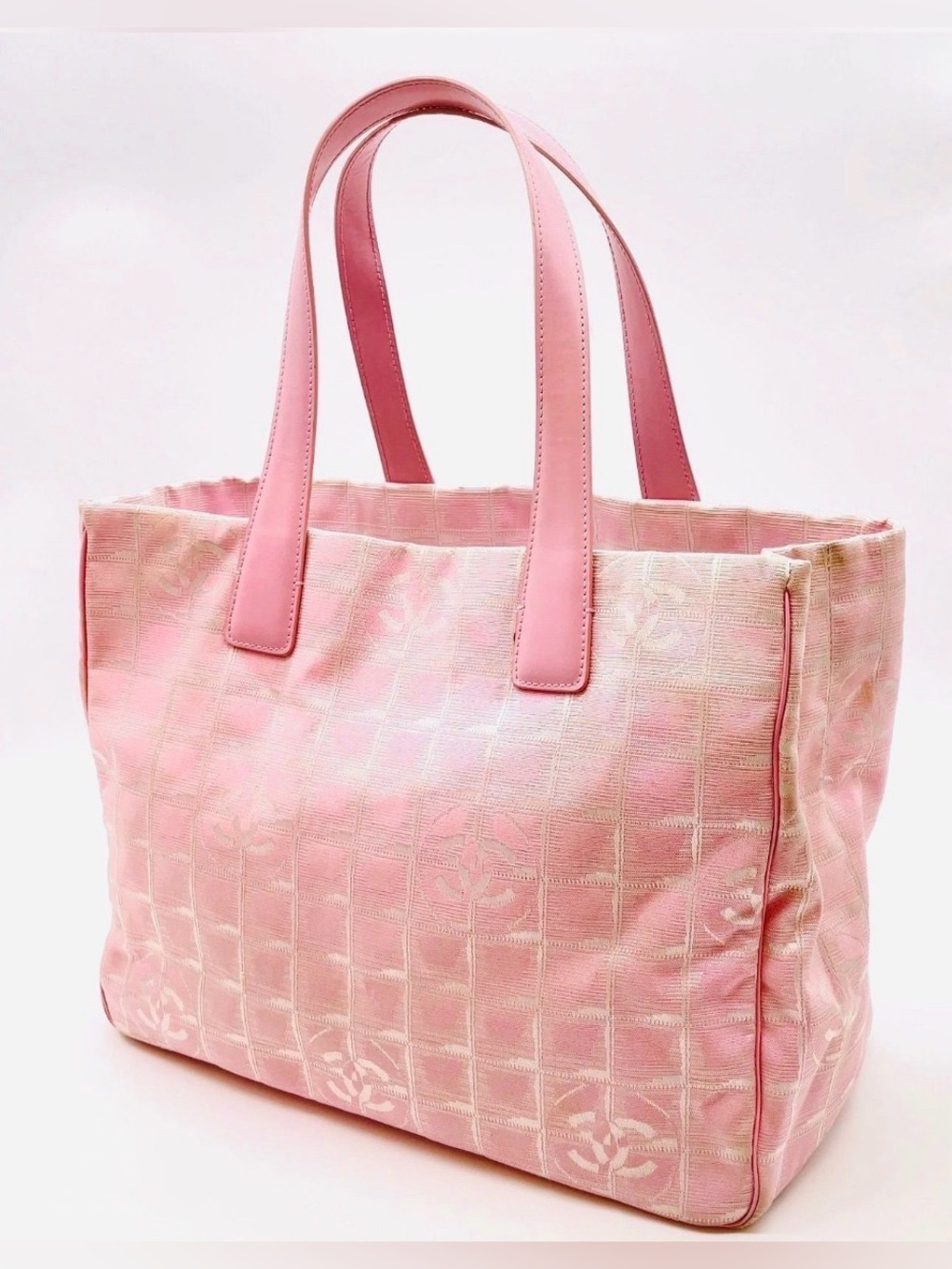 Pink Chanel Travel Line Tote